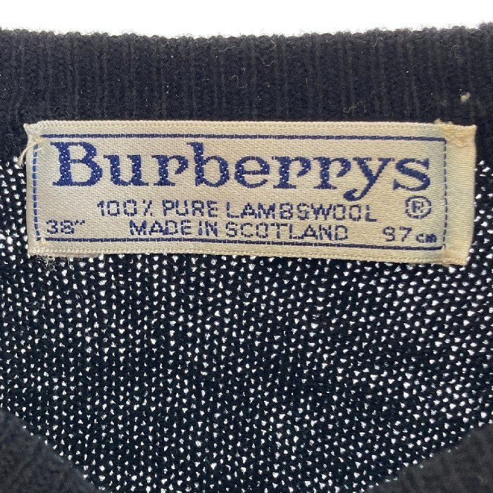 Burberry’s バーバリー クルーネック ニットセーター スコットランド製 ブラック Size 38 瑞穂店