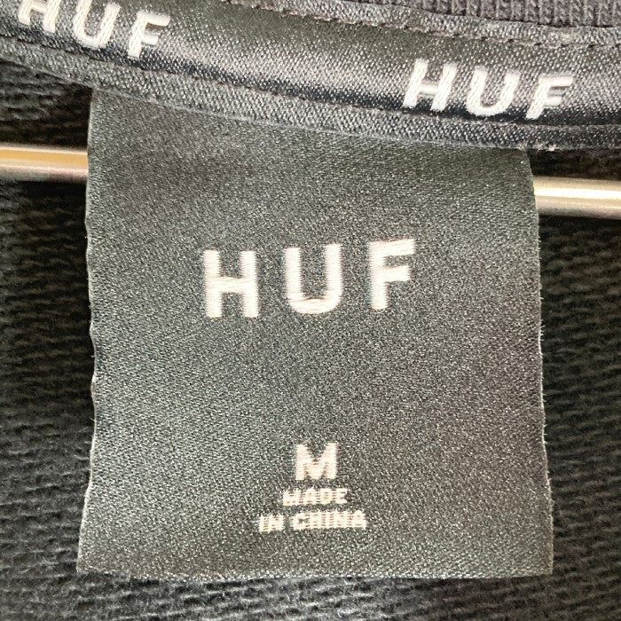 HUF ハフ ハーフジップ パーカー ブラック sizeM 瑞穂店