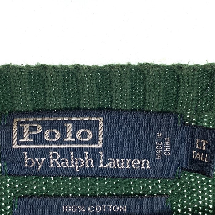 Polo by Ralph Lauren ポロラルフローレン コットン クルーネックセーター グリーン Size L 福生店