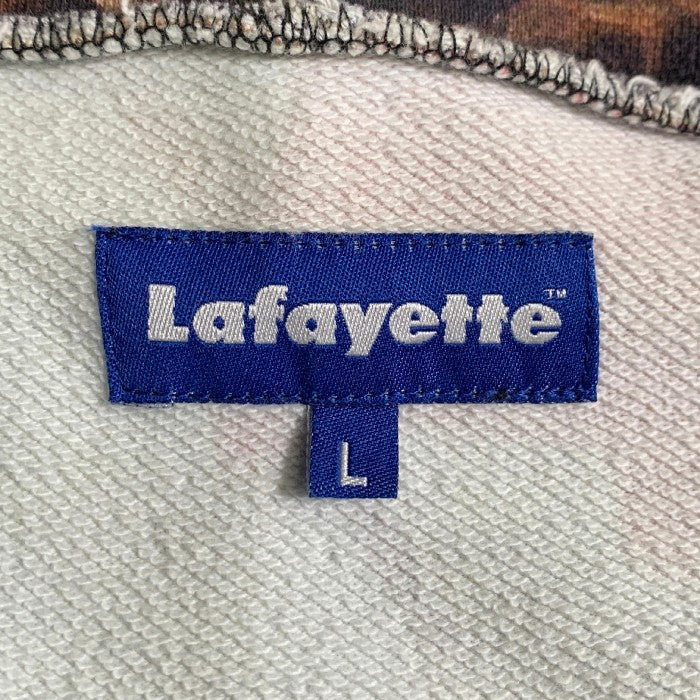 Lafayette ラファイエット 総柄プリント スウェットプルオーバーパーカー Size L 福生店