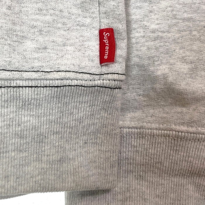 SUPREME シュプリーム 18AW クルーネックスウェット Split Crewneck Sweatshirt トレーナー スプリット クルーネック ブラック × グレー sizeM 瑞穂店