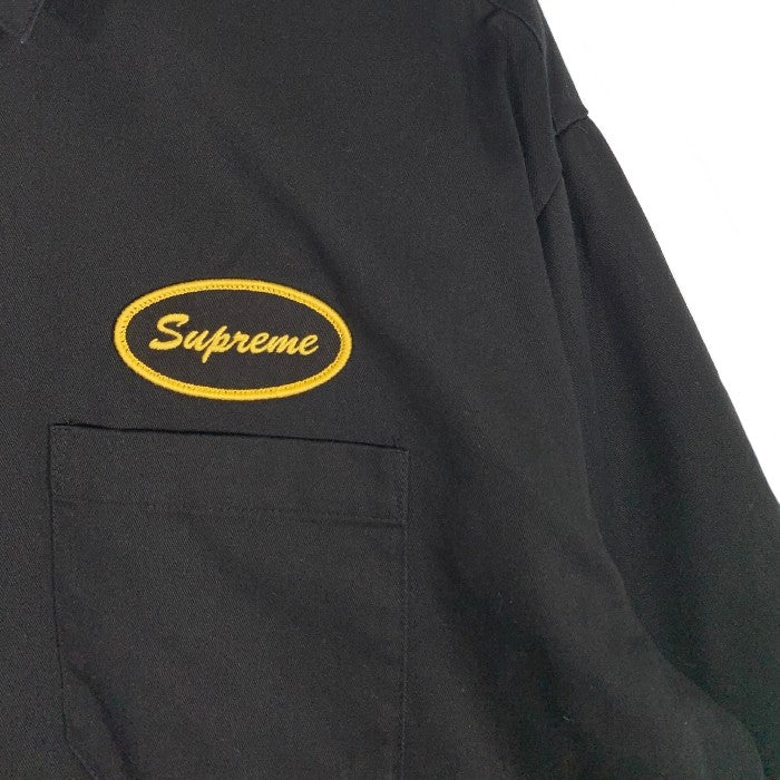 SUPREME シュプリーム 23AW Thermal Sleeve Work Shirt サーマルスリーブ ワークシャツ ブラック Size L 福生店