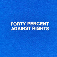 FORTY PERCENT AGAINST RIGHTS フォーティーパーセントアゲインストライツ Tシャツ ブルー sizeXL 瑞穂店