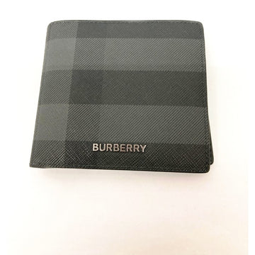 BURBERRY バーバリー 二つ折り財布 メンズ ロンドンチェック ブラック 8056707 A1208 瑞穂店
