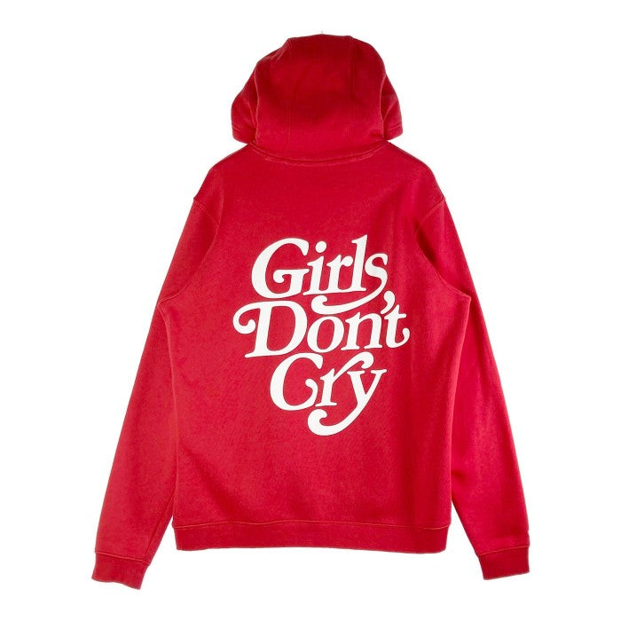 Girls Don't Cry×NIKE SB ガールズドントクライ×ナイキSB 2018SS Logo Hoody 935585-657  ロゴフーディ プルオーバーパーカー レッド sizeM 瑞穂店