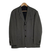 Y's for men ワイズフォーメン ウール ヘリンボーン スーツ 3Bジャケット 2タックスラックス グレー ML-X02-106 Size S 福生店