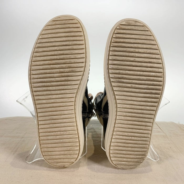 Rick Owens リックオウエンス GEO BASKET ジオバスケット レザーハイカットスニーカー ブラック ホワイト レディース Size 36 福生店