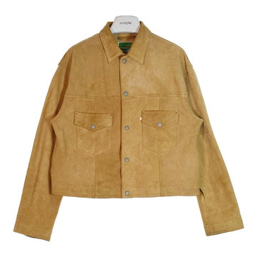 WESTOVERALLS ウエストオーバーオールズ 17AW SUEDE TRACKER JKT スエードトラッカージャケット 17AWBZ88S S-TYPE 山羊革ベージュ size- 瑞穂店