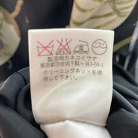 KANEKO ISAO カネコイサオ うちわプリント シフォンイージースカート ブラック size-瑞穂店