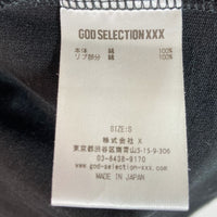 GOD SELECTION XXX ゴッドセレクショントリプルエックス 21AW GX-A22-ST-02フロントミラーガールフォトプリント Tシャツ ブラック sizeS 瑞穂店