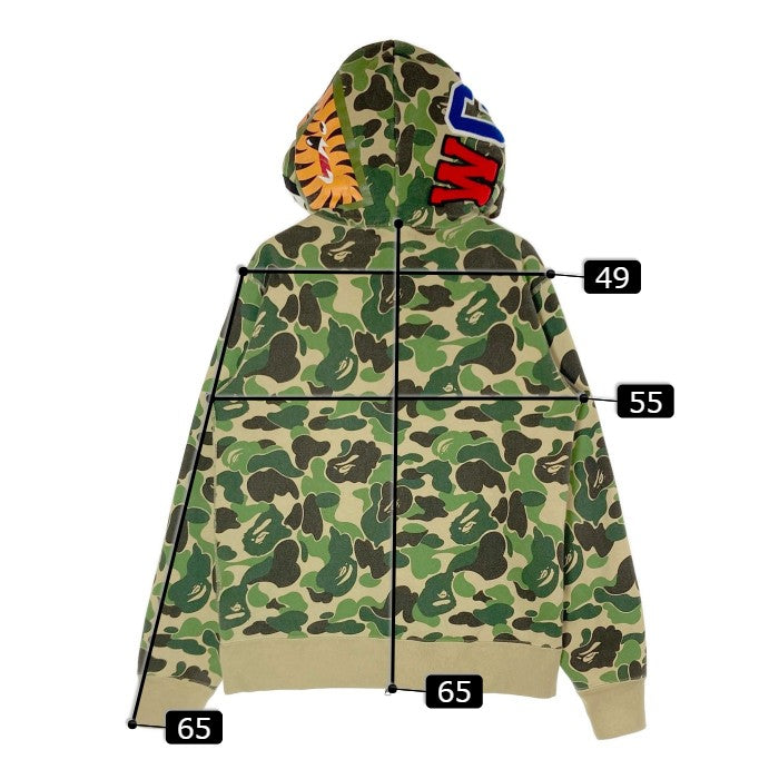 A BATHING APE アベイシングエイプ ジップアップ パーカー シャーク グリーン sizeL 瑞穂店