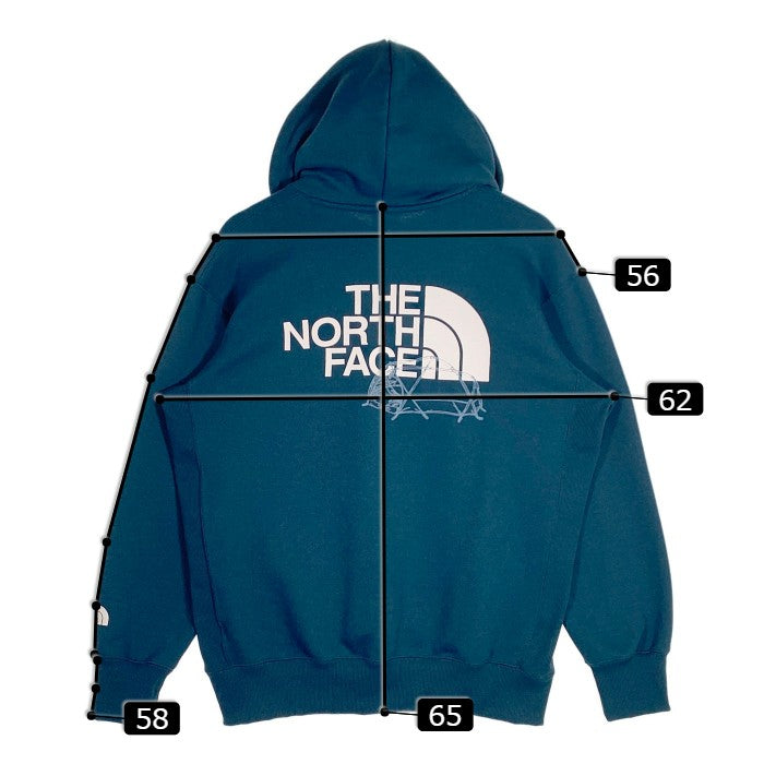 THE NORTH FACE ノースフェイス Back Harf Dome Hoodie バックハーフドーム プルオーバーパーカー モントレーブルー NT62135 Size M 福生店