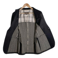 BURBERRY BLACK LABEL バーバリーブラックレーベル ブラックデニム サテンカラー 1B ジャケット BMP36-105-09 Size M 福生店