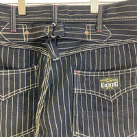 EightーG エイトＧ 8wkー04 13oz WABASH STRIPE WORK PANTS ウォバッシュ ダブルニー ネイビー sizeW32 瑞穂店