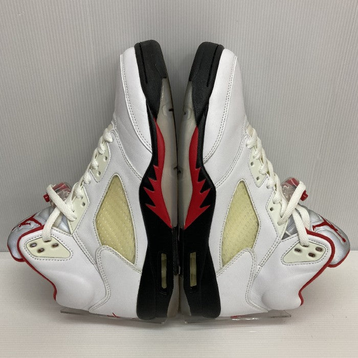 NIKE ナイキ AIR JORDAN5 RETRO Fire Red エアジョーダン５ レトロ ファイア レッド DA1911-102 ホワイト size27.5cm 瑞穂店