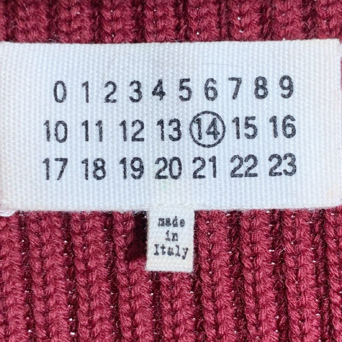 Maison Martin Margiela メゾンマルタンマルジェラ 12AW ドライバーズニット ジップアップ ボルドー S30HA0575 Size M 福生店