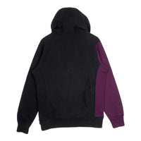 SUPREME シュプリーム 12AW Split Hooded Sweatshirt スプリット プルオーバースウェットパーカー パープル ブラック Size M 福生店