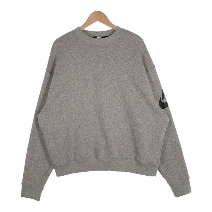 NIKE ナイキ 18AW FEAR OF GOD フィアオブゴッド Top 3/4 Crewneck Sweat クルーネックスウェットトレーナー グレー AR0635-063 Size M 福生店