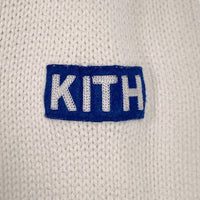 KITH キス Dodgers ドジャース COMBO HOODIE ニット切替 スウェットパーカー ブルー ホワイト Size L 福生店