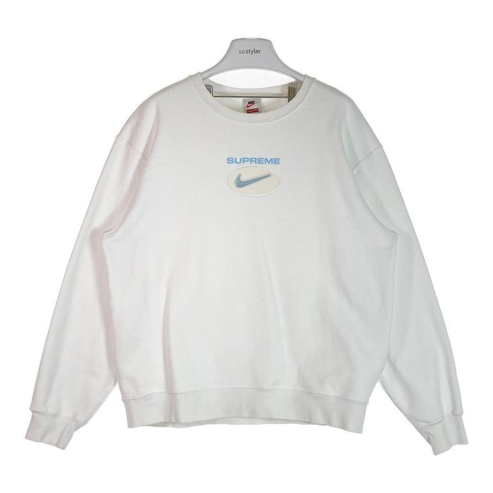 Supreme×NIKE シュプリーム×ナイキ Jewel Crewneck 20AW ジュエル クルーネック スウェット ホワイト sizeM 瑞穂店