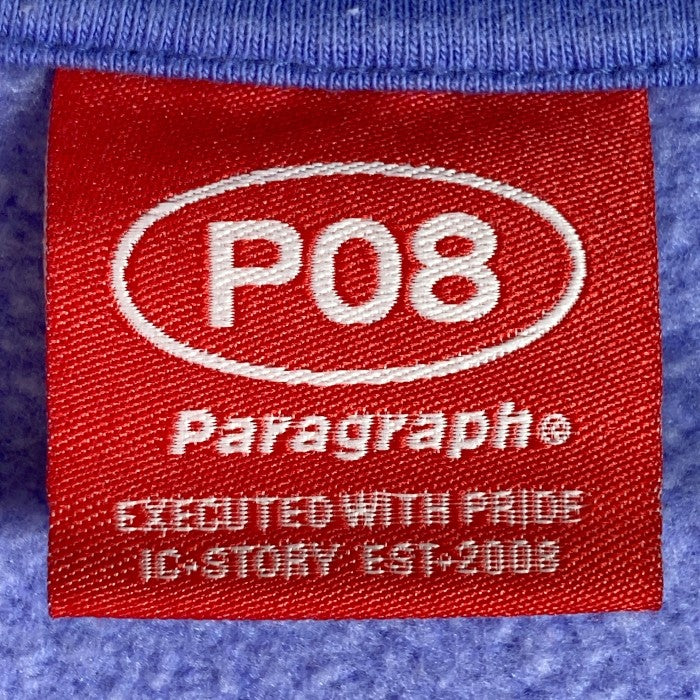 PARAGRAPH パラグラフ ファイヤープリント スウェット トレーナー パープル size- 瑞穂店
