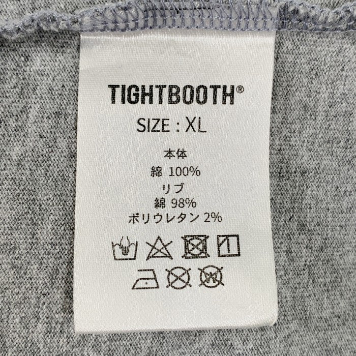 TIGHTBOOTH タイトブース 21AW レイヤード ロングスリーブ Tシャツ グレー Size XL 福生店