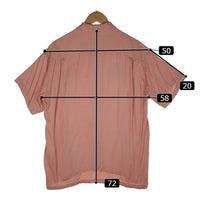 BEDWIN ベドウィン オープンカラー スーベニアシャツ レーヨン 刺繡 ピンク Size 3 福生店