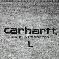Carhartt W.I.P. カーハート ワークインプログレス S/S CHASE T-SHIRT ロゴ刺繡 Tシャツ グレー Size L 福生店