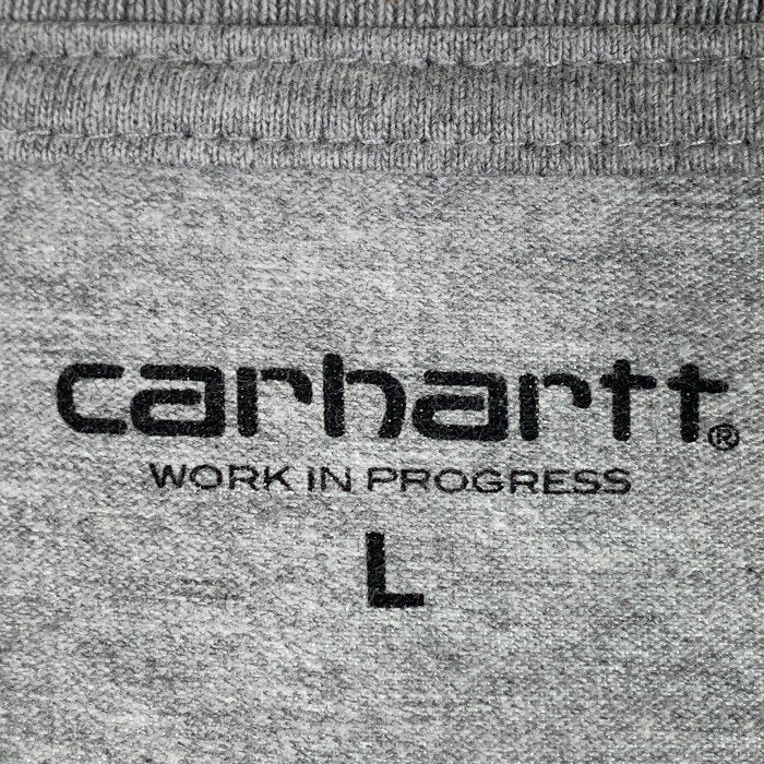 Carhartt W.I.P. カーハート ワークインプログレス S/S CHASE T-SHIRT ロゴ刺繡 Tシャツ グレー Size L 福生店