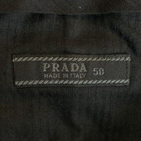 PRADA プラダ ウール ノータック スラックス ブラック ボタンフライ Size 50 福生店