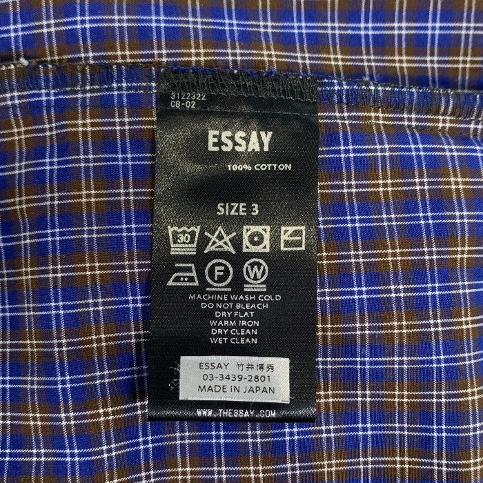 ESSAY エッセイ BD BIG SHIRT ボタンダウンシャツ オーバーサイズ Size 3