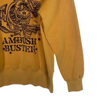 The Real McCOY's リアルマッコイズ AMBUSH BUSTER 前V プリントスウェットクルーネック イエロー HAMMER Size M 福生店