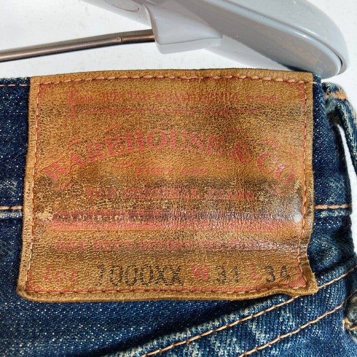 WAREHOUSE ＆ CO. ウエアハウスカンパニー ボタンフライデニムパンツ Lot. 1000XX インディゴブルー size31 瑞穂店