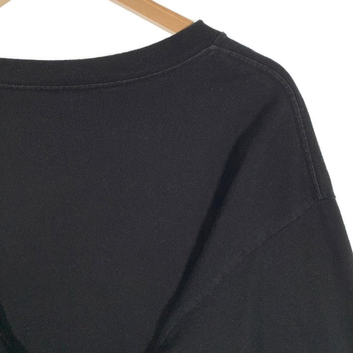 READY MADE レディメイド 21AW PIONCHAM L/S T-SHIRT ロゴ刺繍ロングスリーブTシャツ ブラック Size XXL 福生店