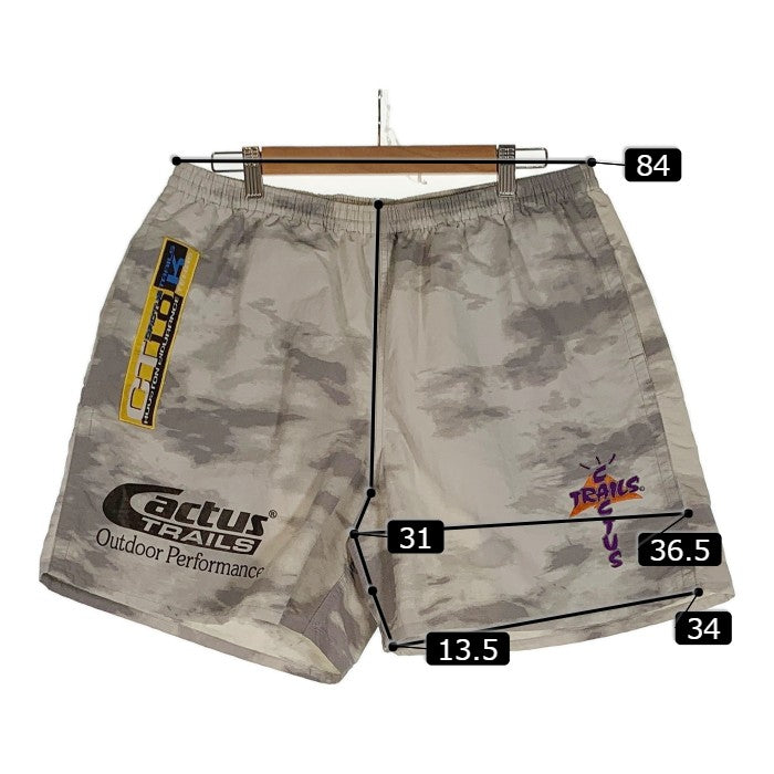 CACTUS JACK カクタスジャック Trails Nylon Shorts ナイロン ショートパンツ ホワイト グレー Size XL 福生店