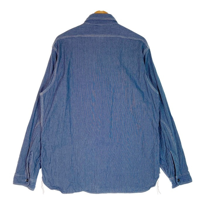 SUGAR CANE シュガーケーン ジーンコード ストライプ ダンガリー ワークシャツ SC25511 ブルー sizeXL 瑞穂店