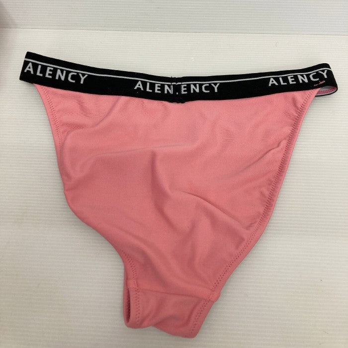 ALENCY アレンシー ロゴ入りトライアングルビキニ 水着 ピンク sizeF