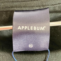 APPLEBUM アップルバム Tシャツ ロゴ タグ付き ブラック sizeXXL 瑞穂店