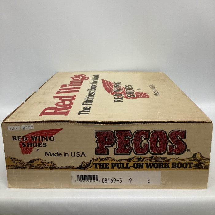 RED WING レッドウィング 8169 1997年製 旧羽タグ トップ刻印入 Pecos Boots ペコスブーツ ブラック size27cm 瑞穂店