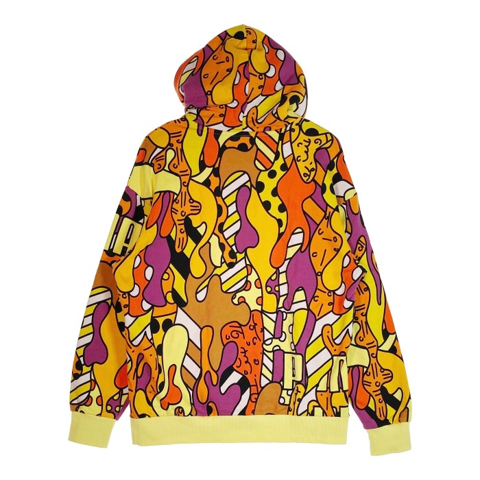 PUMA×Britto X Aop Hoodie 総柄 パーカー イエロー sizeM 瑞穂店