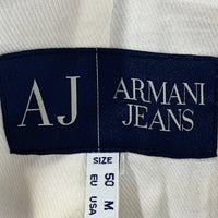 ARMANI JEANS アルマーニジーンズ ダブル ウールジャケット 袖ファスナー ベージュ Size M 福生店