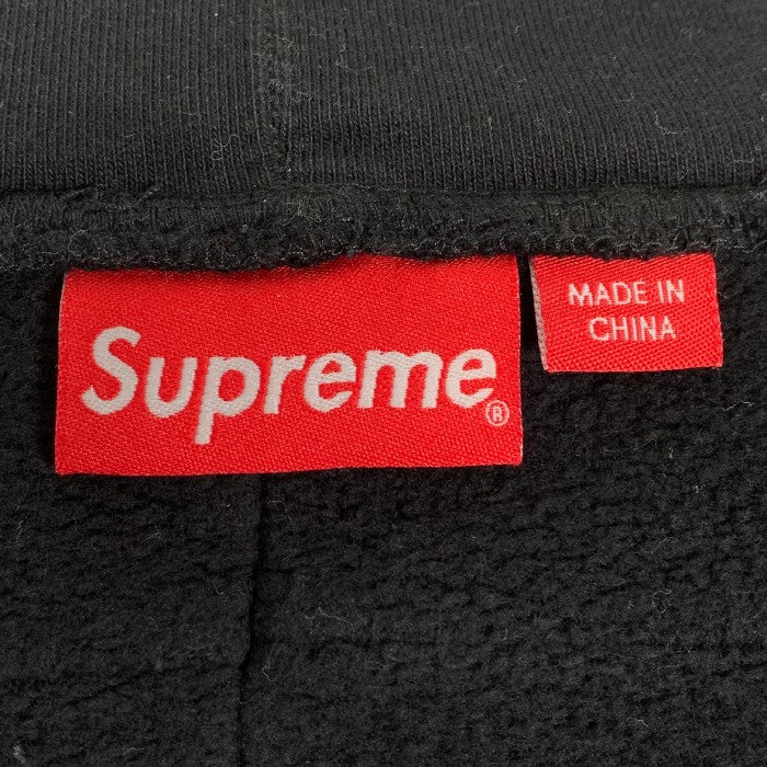 SUPREME シュプリーム 22SS Reverse Patchwork Zip Up Hooded Sweatshirt リバースパッチワーク ジップアップ スウェットパーカー アーチロゴ ブラック Size L 福生店