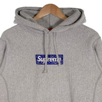 SUPREME シュプリーム 19AW Bandana Box Logo Hooded Sweatshirt バンダナボックスロゴ スウェットパーカー グレー Size S 福生店