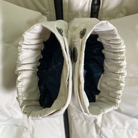 BEAMS HEART ビームス ハート ダウンジャケット ジャケット 上着 Jacket 42-18-0006-413 スクエアキルティング ダウンジャケット フード脱着式 ホワイト sizeL 瑞穂店