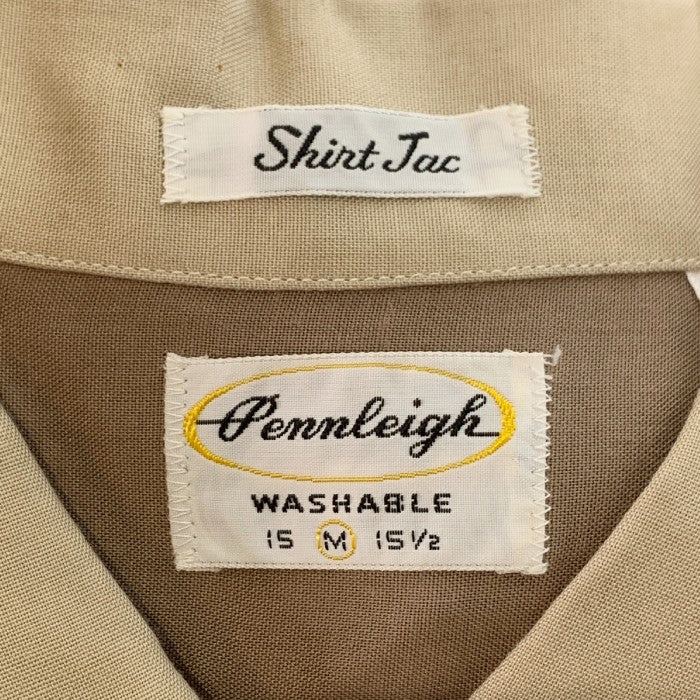 60-70's US古着 Pennleigh レーヨンシャツ ブラウン Size M 福生店