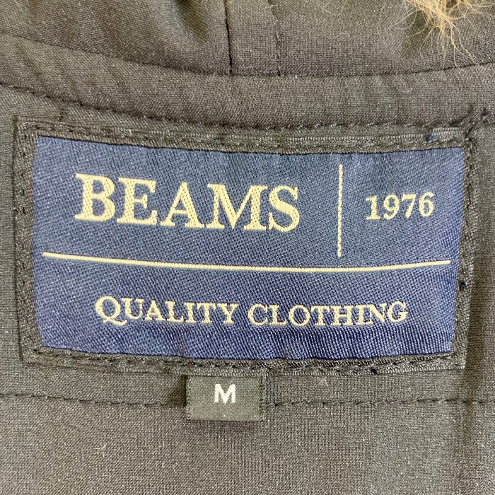 BEAMS ビームス 11-18-0675-214 13AW ファーライナー付きフーデットダウン ブラック sizeM 瑞穂店