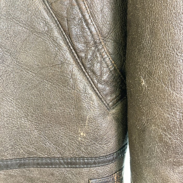 AMERICAN MILITARY WEAR アメリカンミリタリーウェア THE SOURCE社製 B-3 87-610-93 2541-A レザー ボアムートン フライトジャケット ブラウン sizeL 瑞穂店