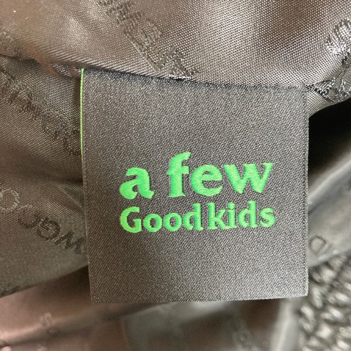 A FEW GOOD KIDS AFGK アフューグッドキッズ 合皮 刺繍スタジャン ブラック sizeM 瑞穂店