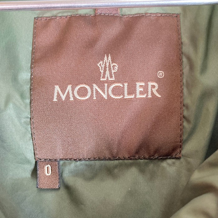 MONCLER モンクレール ダウンジャケット 色落ち カーキ size0 瑞穂店