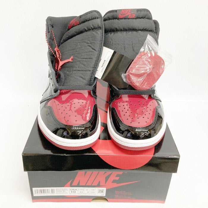 Nike Air Jordan 1 High OG ナイキ エアジョーダン1 ハイ OG Patent Bred パテント ブレッド レッド ブラック 555088-063 タグ付き size28cm 瑞穂店